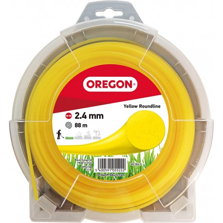 Žací struna Oregon 2,4 mm x 88 m - ŽLUTÁ KULATÁ  (69-364-Y)