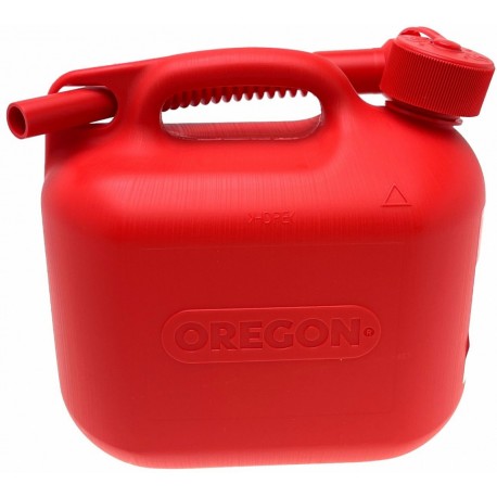 Kanystr Oregon na benzín 10L červený s nalévacím hrdlem (O42-973)