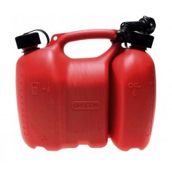 Kanystr Oregon  na benzín 3 L a olej 1,5L YUKON červený s nalévacím hrdlem (562410)
