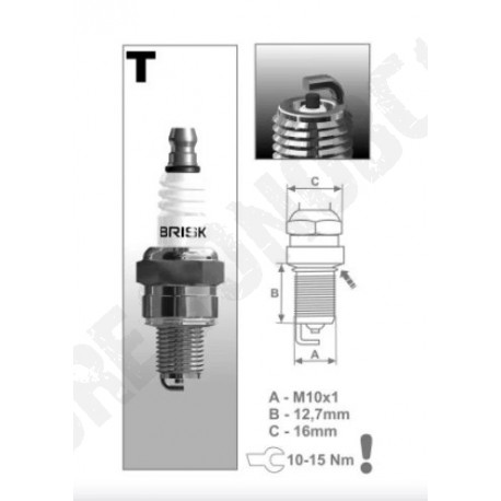 Zapalovací svíčka Brisk TR14C (B-TR14C)