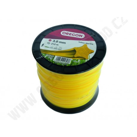 Žací struna OREGON 3,0 mm x 212 m - ŽLUTÁ HVĚZDA (69-461-Y)