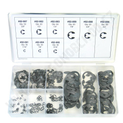 Sada E-klipů - zajišťovacích podložek pro hřídelky  (08-3000AG)