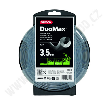 Žací struna OREGON DUOMAX - kulatá 3,5 mm x 40 m (533742)