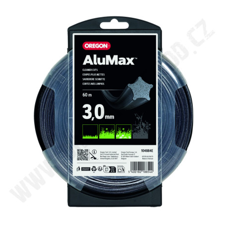 Žací struna OREGON ALUMAX  - hvězda  3,0mm x 60m NYLIUM (104884n)