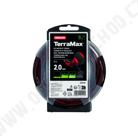 Žací struna OREGON TERRAMAX - 2,0 mm x 15 m (655747)