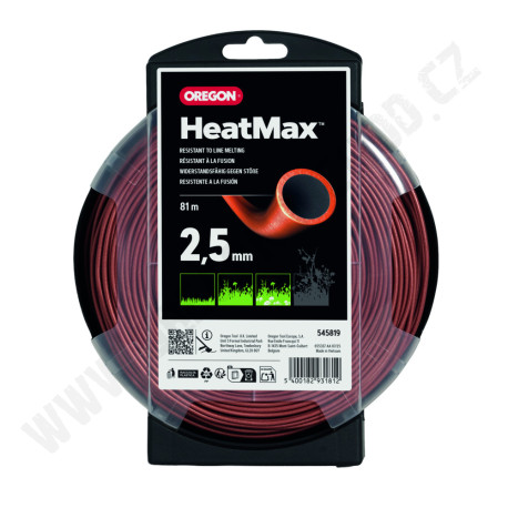 Žací struna OREGON HEATMAX - 2,5mm x 81m (545819n)