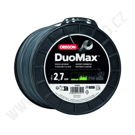 Žací struna OREGON DUOMAX - kulatá 2,7mm x 140m DUOLINE (545829n)