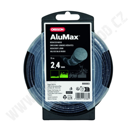 Žací struna OREGON ALUMAX  2,4 mm x 15 m - kulátá (800003n)