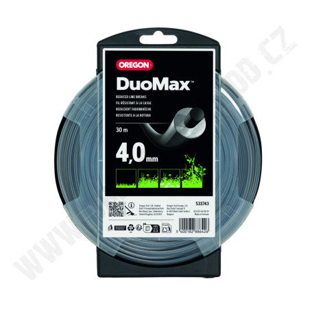 Žací struna OREGON DUOMAX - kulatá 4,0mm x 30m (533743)