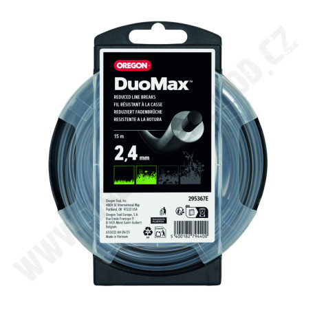 Žací struna OREGON DUOMAX - kulatá 2,4mm x15m (295367En)