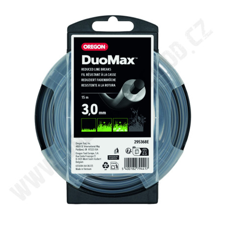Žací struna OREGON DUOMAX - kulatá 3,0 mm x15m (295368En)