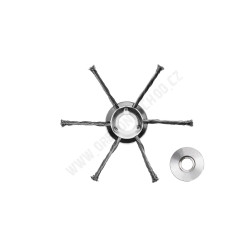 Drátěný kartáč pro křovinořezy – prům. 200 mm, 25,4 mm / 20,0 mm (6-884AG)