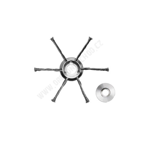 Drátěný kartáč pro křovinořezy – prům. 200 mm, 25,4 mm / 20,0 mm (6-884AG)