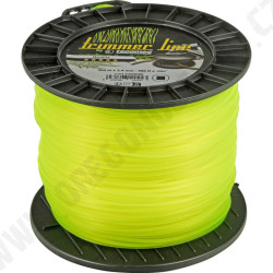 Žací struna žlutá TECOMEC čtverec – 2,4 mm x 304 m (5200080)