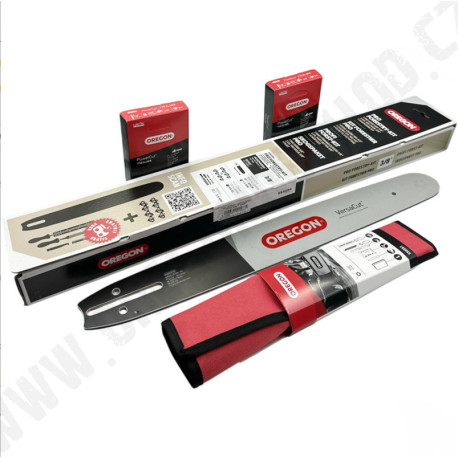 Sada vodící lišta VERSACUT 18" (45cm) 3/8" 1,5 mm 188VXLHD009 + 2x řetěz 73EXL068E + ZDARMA sada na ostření 558551