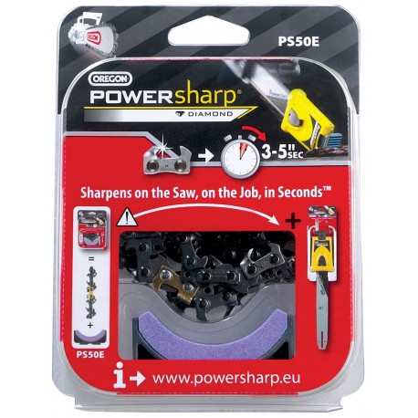 Řetěz PowerSharp 3/8" 1,3mm - 40 článků PS40E + ostřící kámen