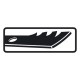 Nůž do sekačky 40,0cm/16” GATOR MULCHER rovný