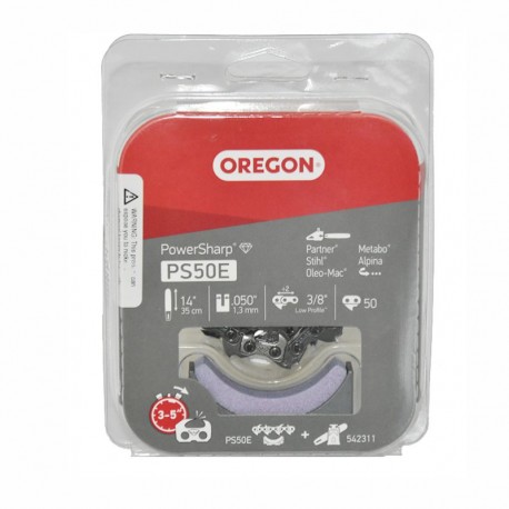 Pilový řetěz OREGON PowerSharp 50 článků 3/8" / 1,3mm + ostřící kámen