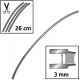 Žací struna do křovinořezů FLEXIBLADE 3,00mm x 26cm x 35ks (111114E)