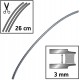 Žací struna Oregon FLEXIBLADE 3,0 mm x 26 cm x 35 ks  (111114E)